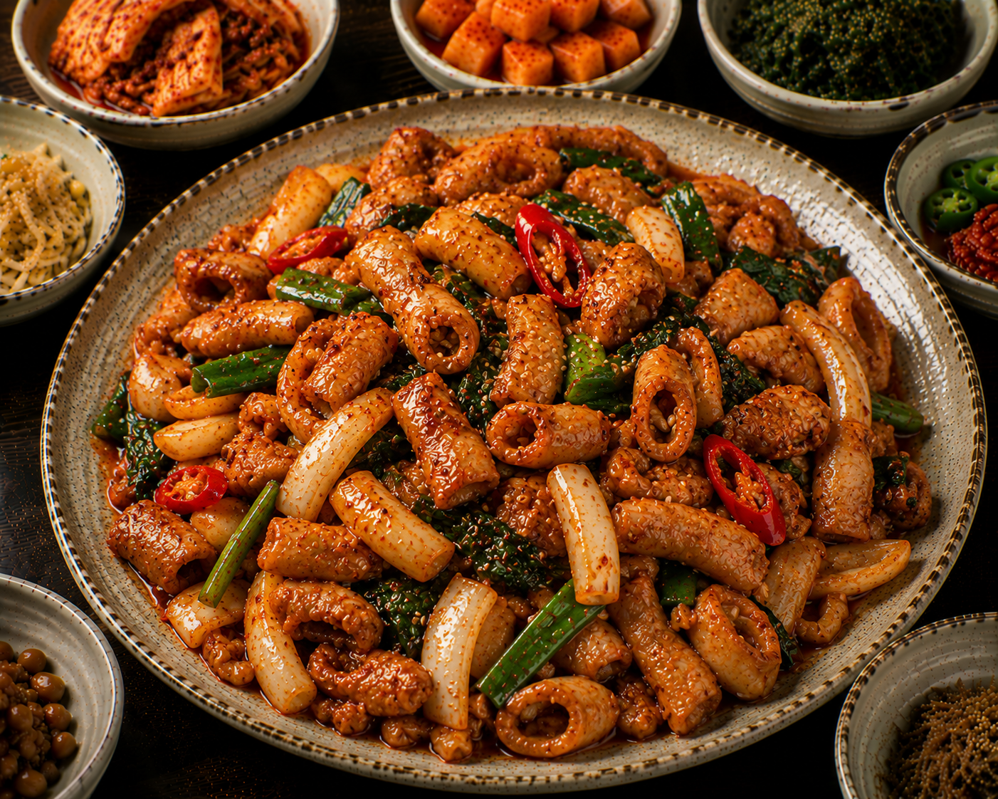 Grilled Intestines Stir-fry