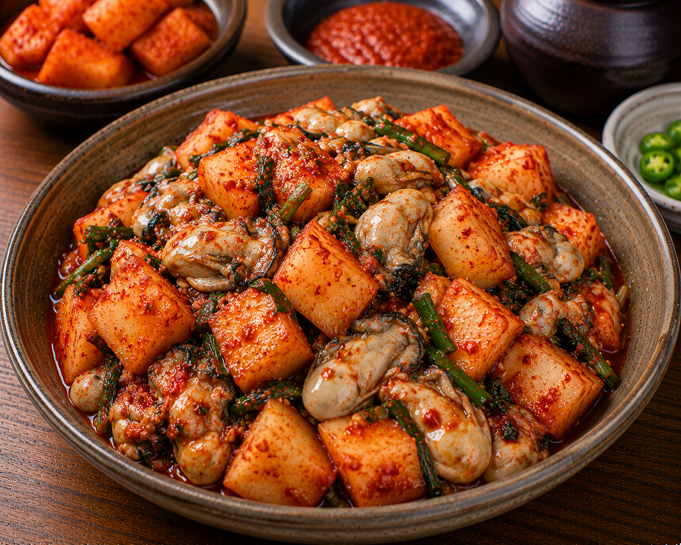 Oyster Cubed Radish Kimchi