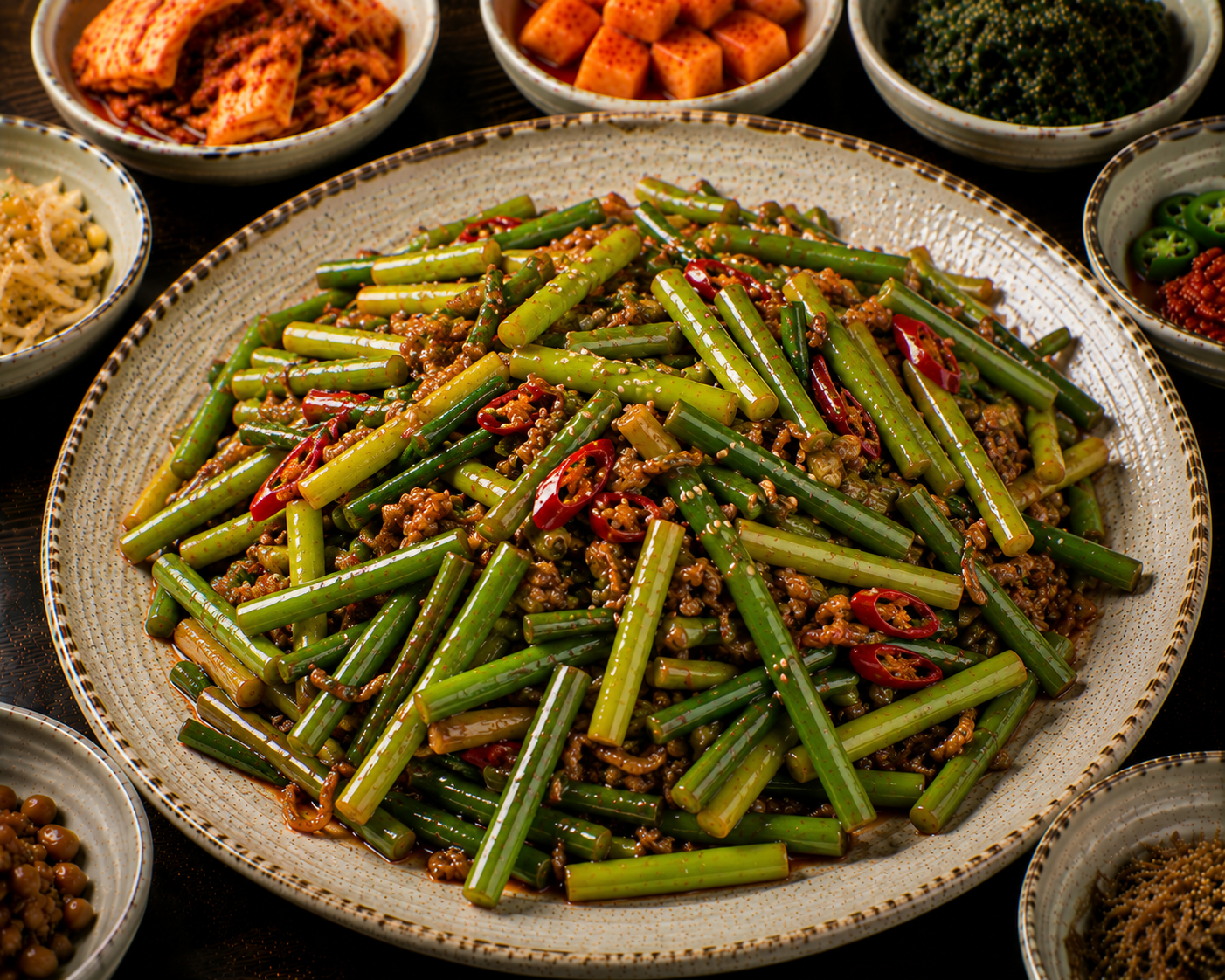 Stir-fried Garlic Scapes