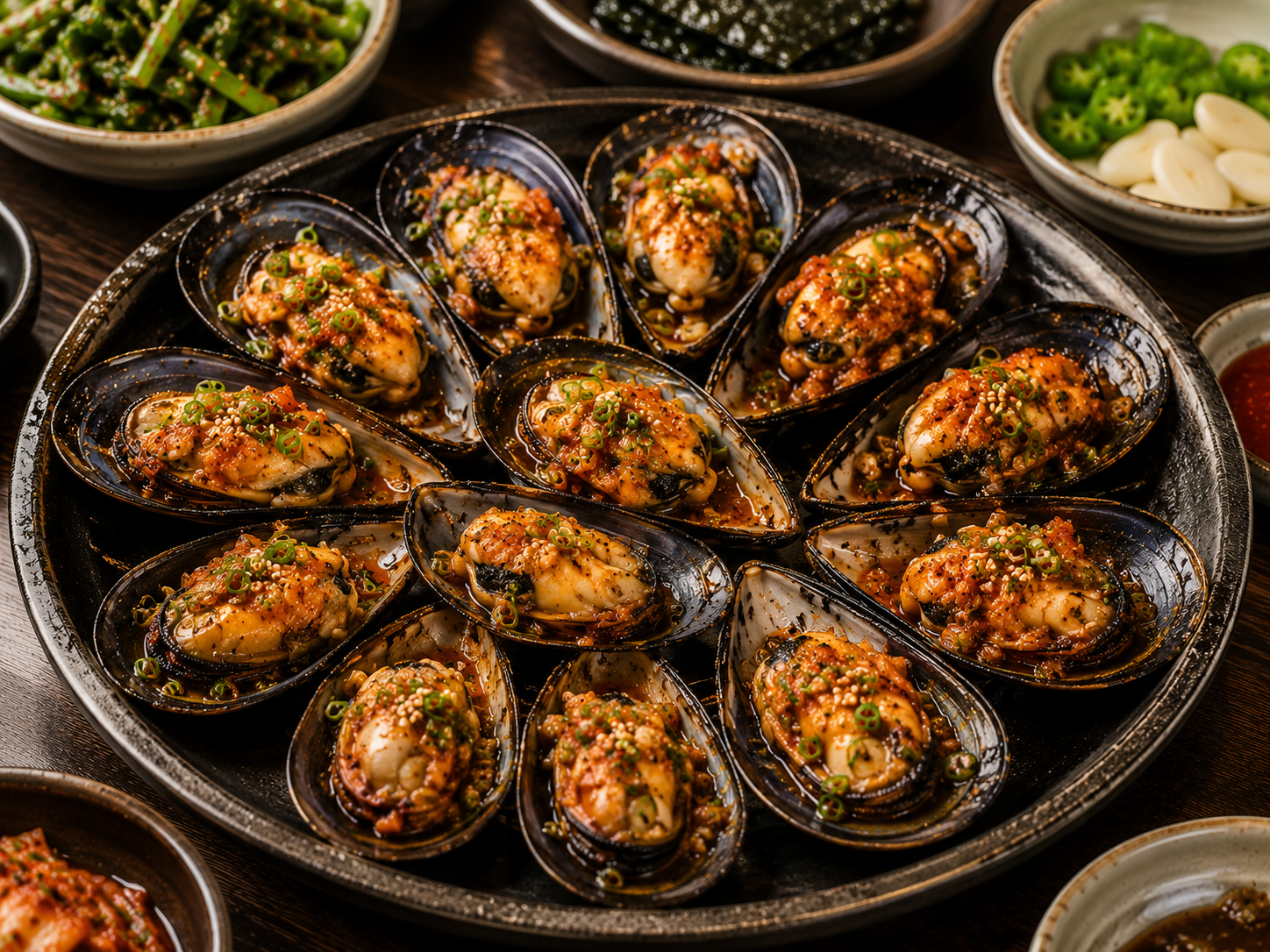 Grilled Mussels