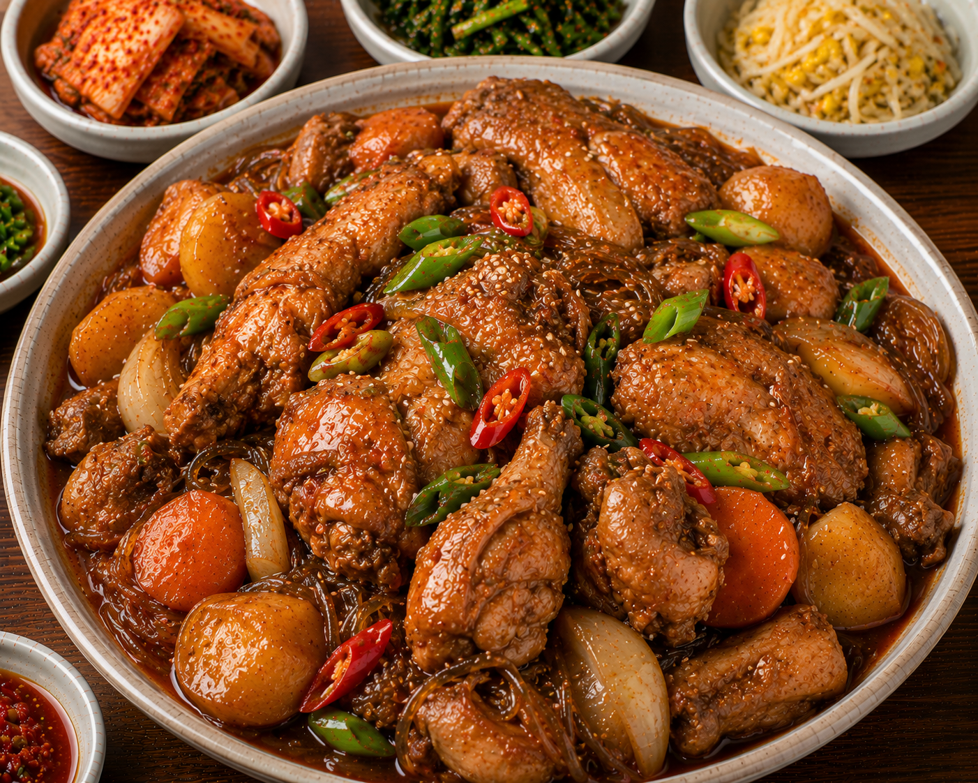 Jjimdak (Braised Chicken)