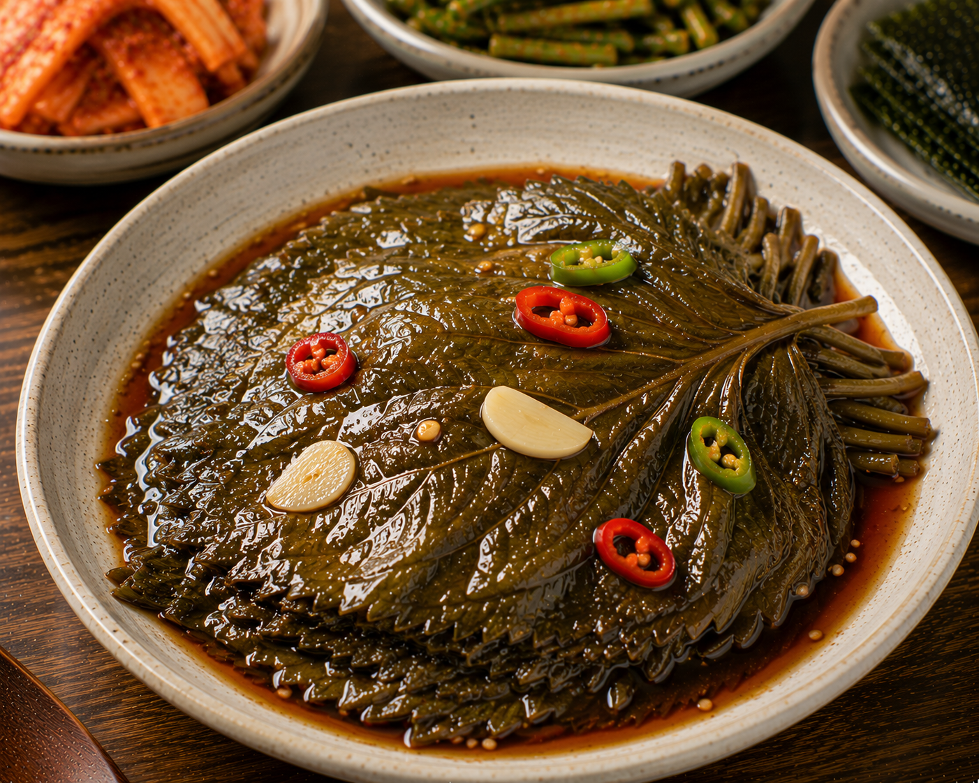 Pickled Perilla Leaves