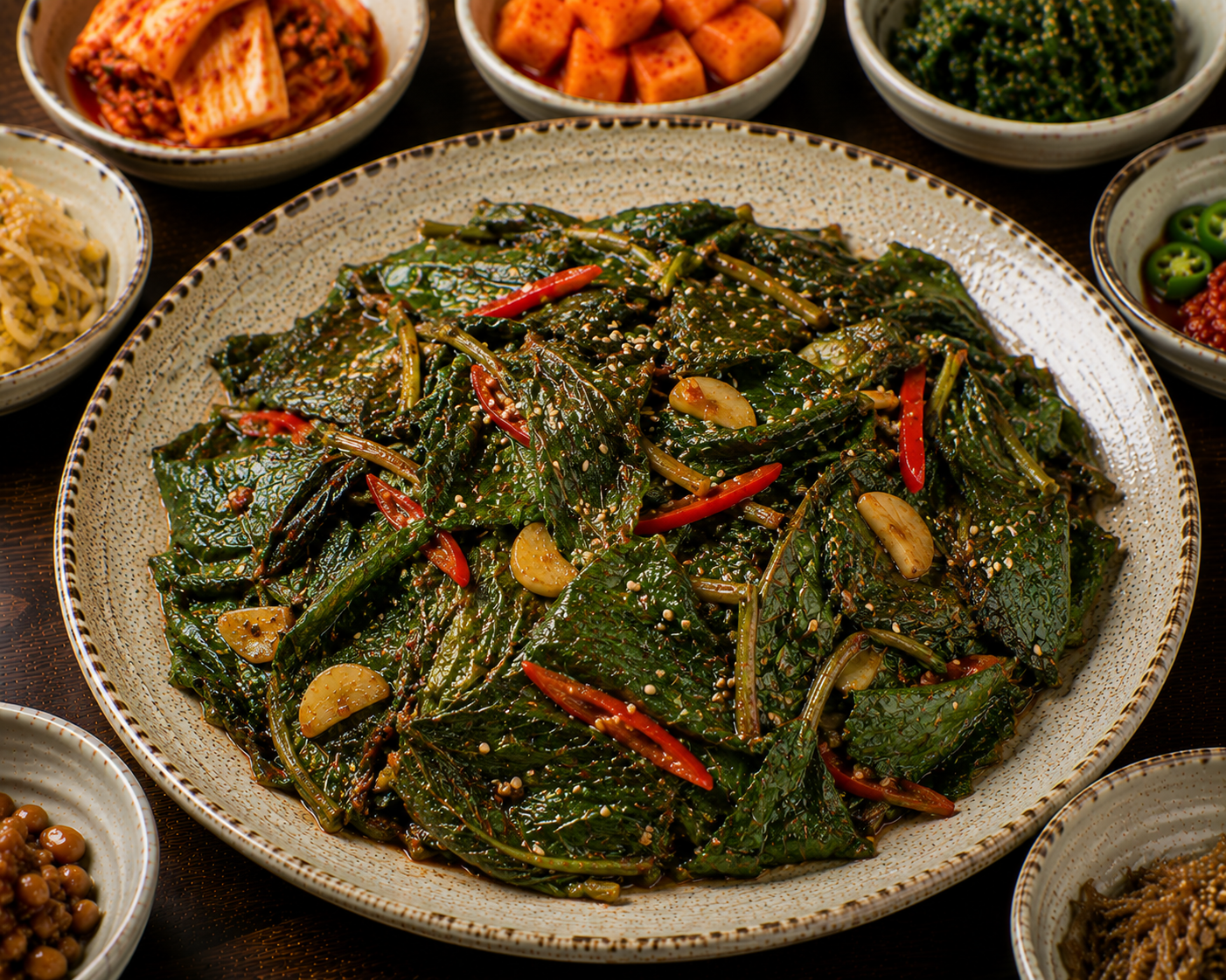 Stir-fried Perilla Leaves