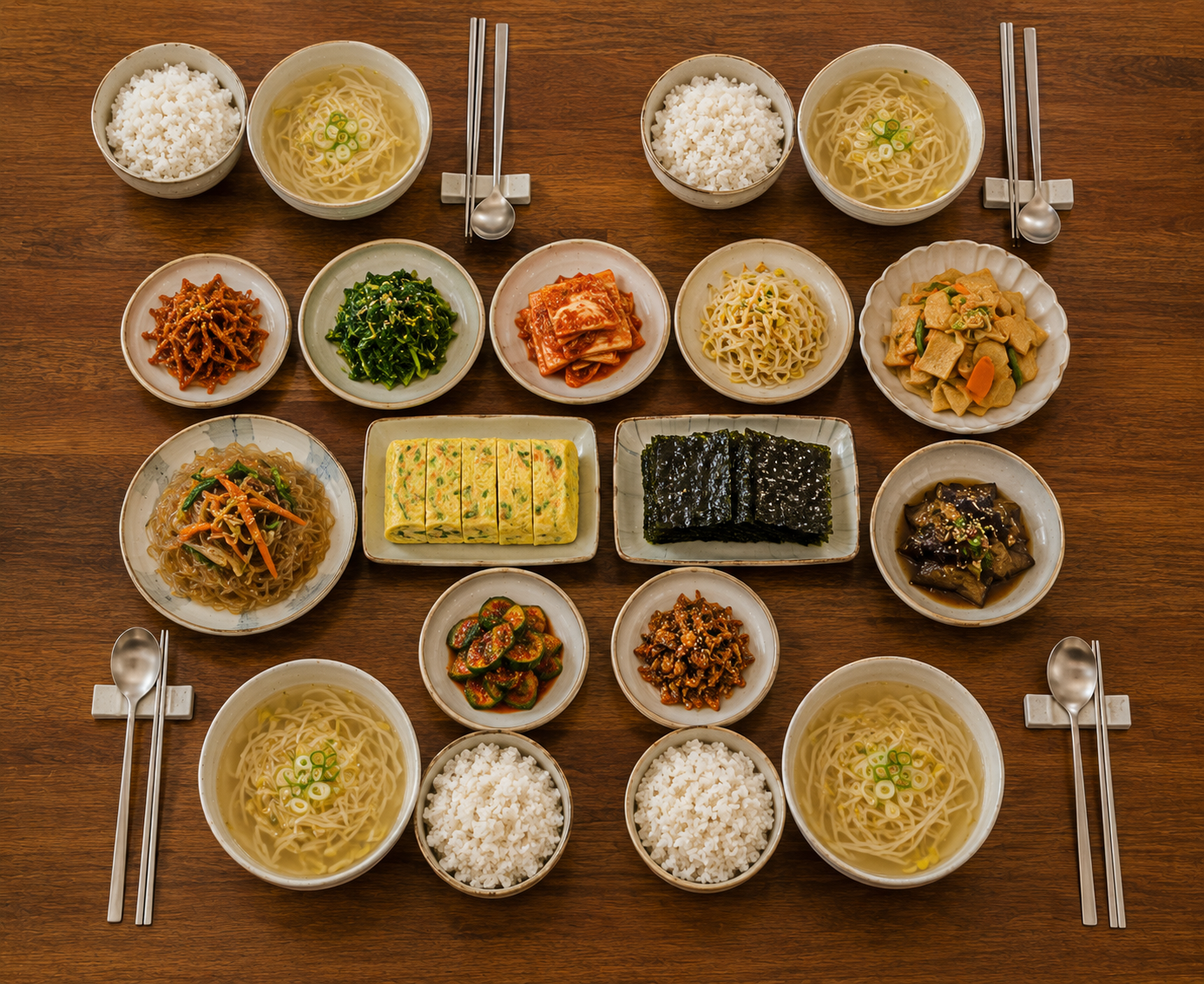 Gajeongshik Baekban (Traditional Korean Home Meal)
