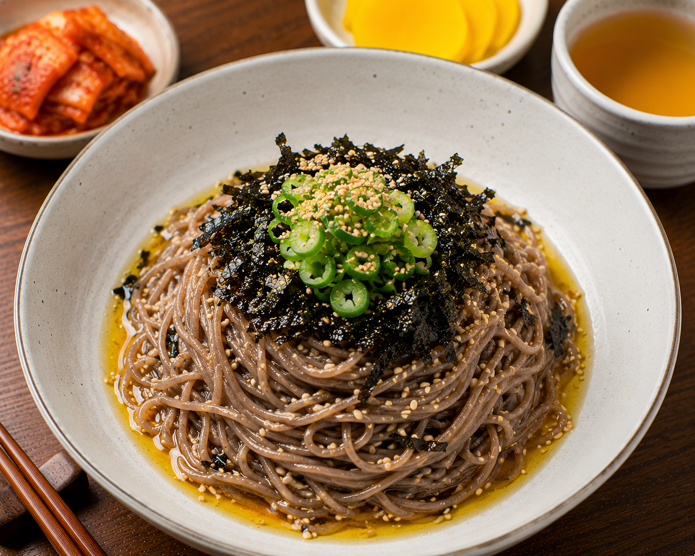 Perilla Oil Buckwheat Noodles