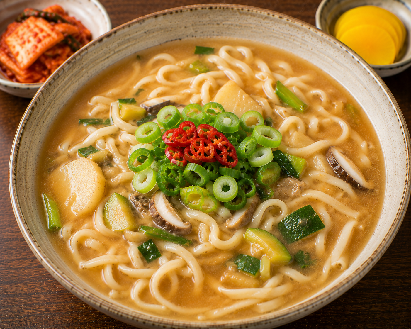 Soybean Paste Knife Noodle Soup