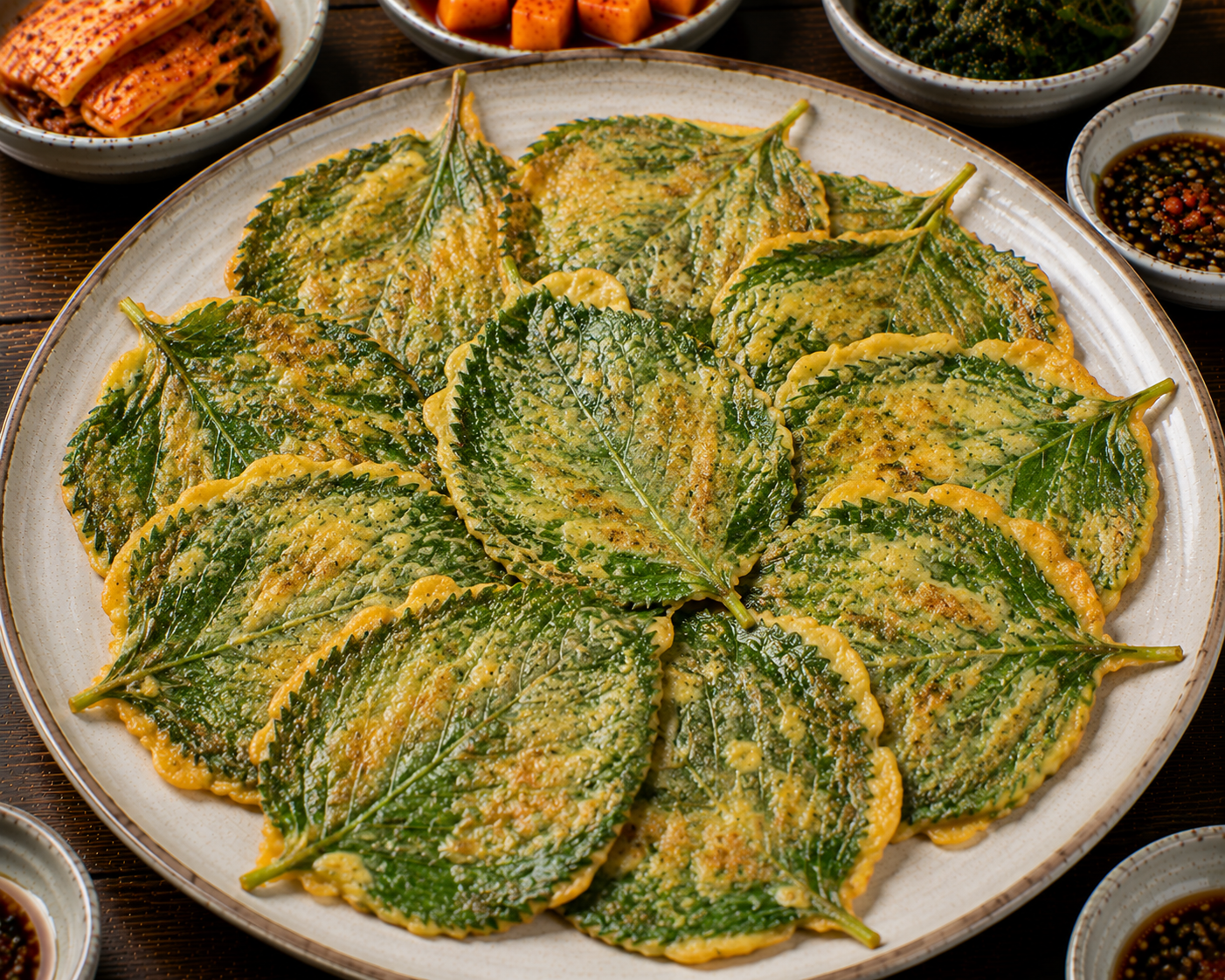 Perilla Leaf Pancake
