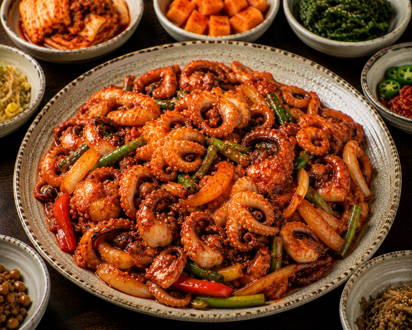 Spicy Stir-fried Baby Octopus