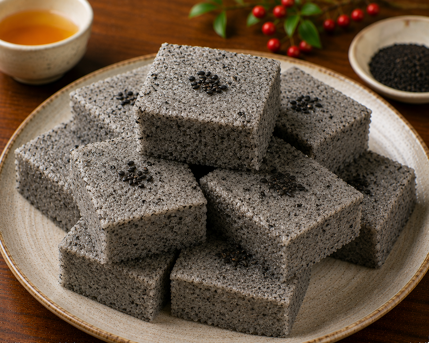 Black Sesame Rice Cake
