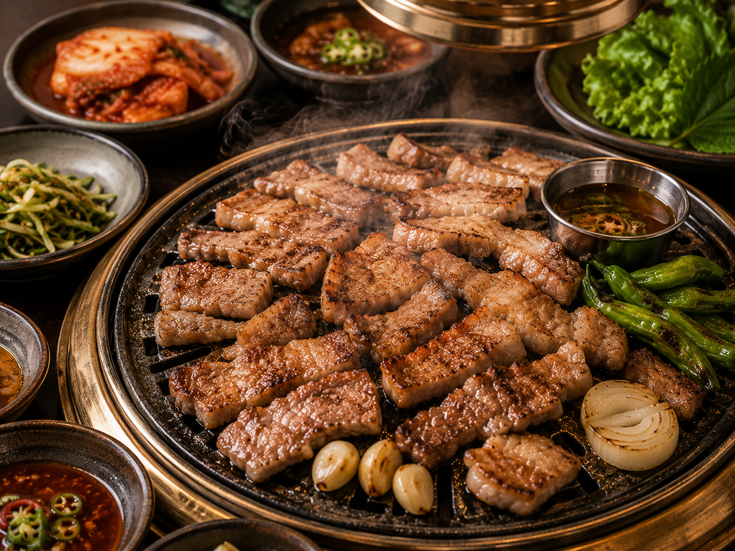 Pork Neck Grilling